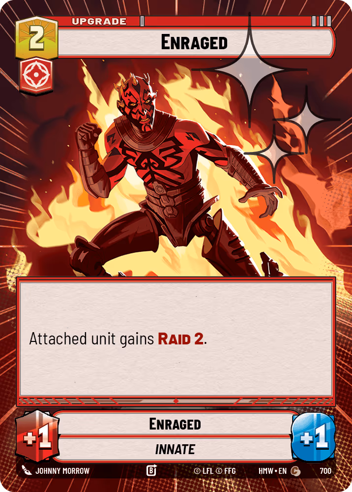 Enraged HMW-700 Hyperspace Foil Star Wars Unlimited card