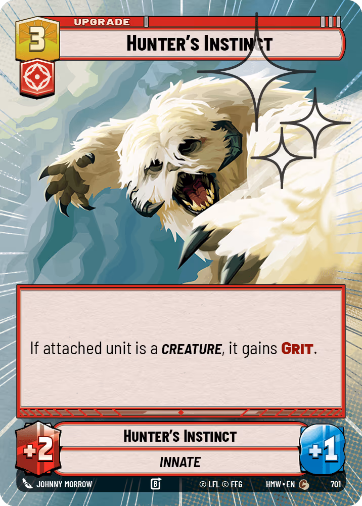 Hunter's Instinct HMW-701 Hyperspace Foil Star Wars Unlimited card