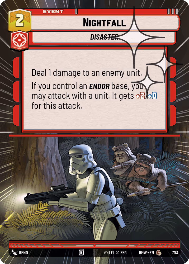 Nightfall HMW-703 Hyperspace Foil Star Wars Unlimited card