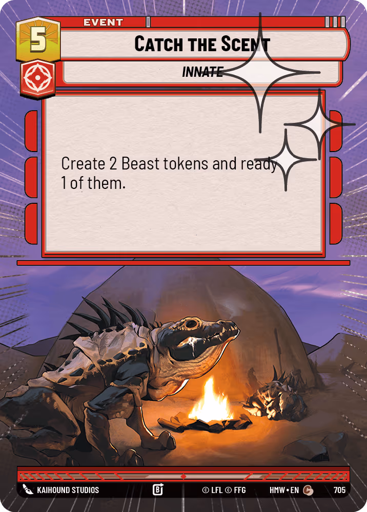 Catch the Scent HMW-705 Hyperspace Foil Star Wars Unlimited card