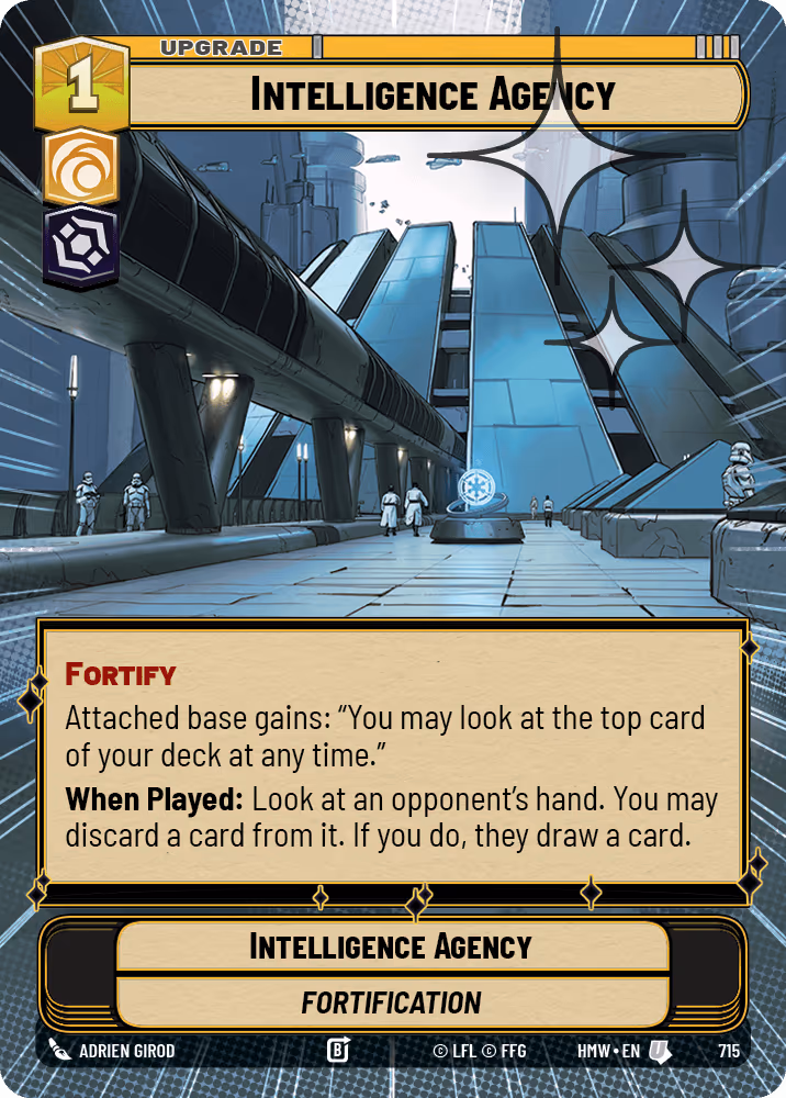 Intelligence Agency HMW-715 Hyperspace Foil Star Wars Unlimited card