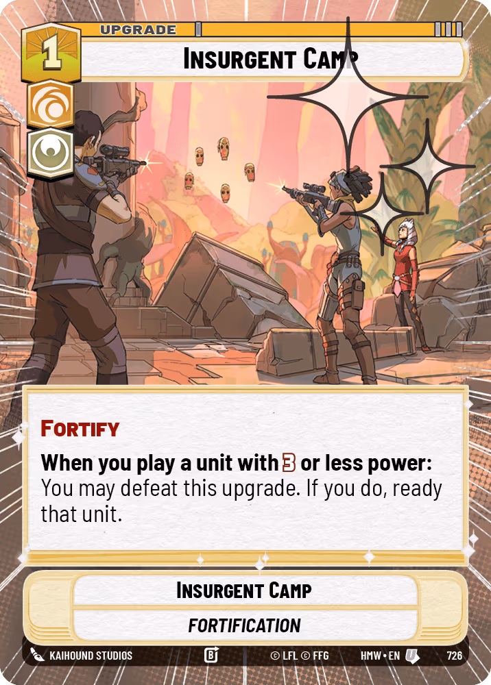 Insurgent Camp HMW-726 Hyperspace Foil Star Wars Unlimited card