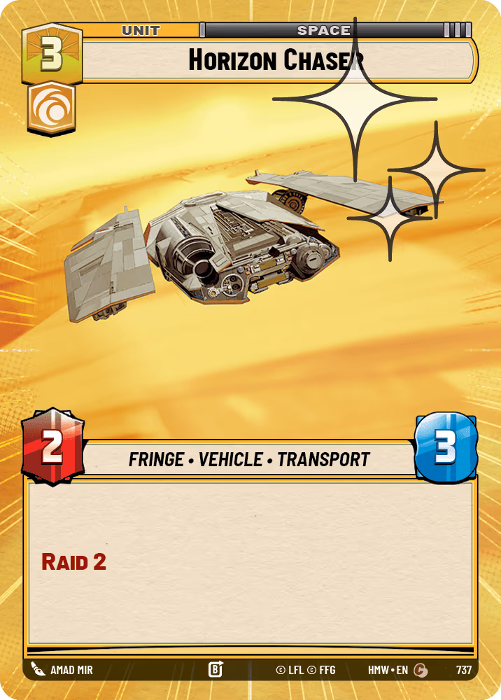 Horizon Chaser HMW-737 Hyperspace Foil Star Wars Unlimited card