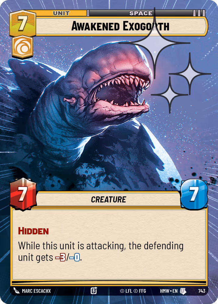 Awakened Exogorth HMW-743 Hyperspace Foil Star Wars Unlimited card