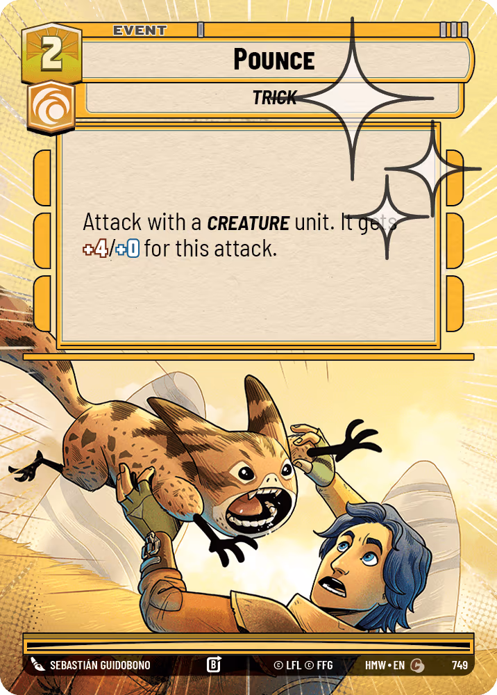 Pounce HMW-749 Hyperspace Foil Star Wars Unlimited card