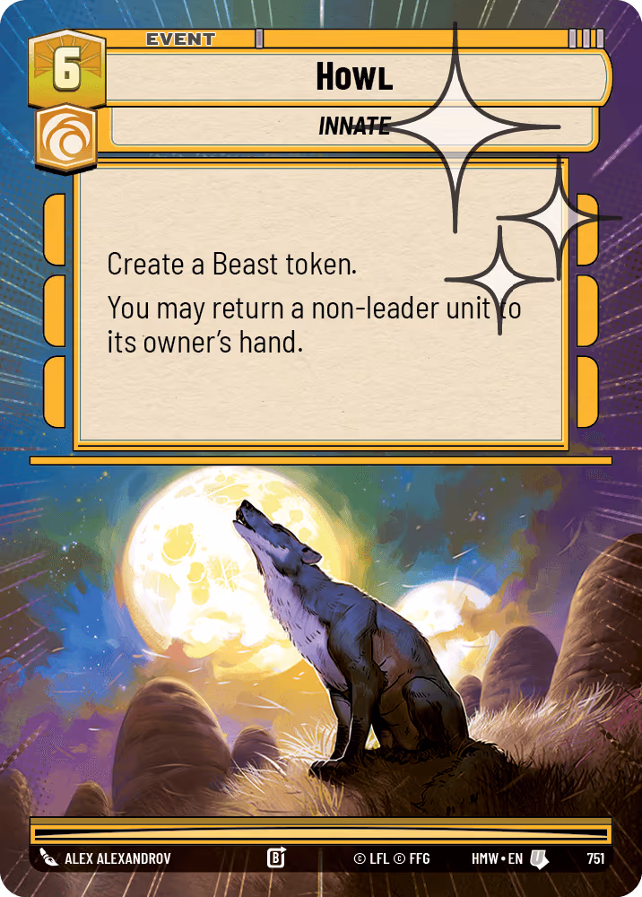 Howl HMW-751 Hyperspace Foil Star Wars Unlimited card