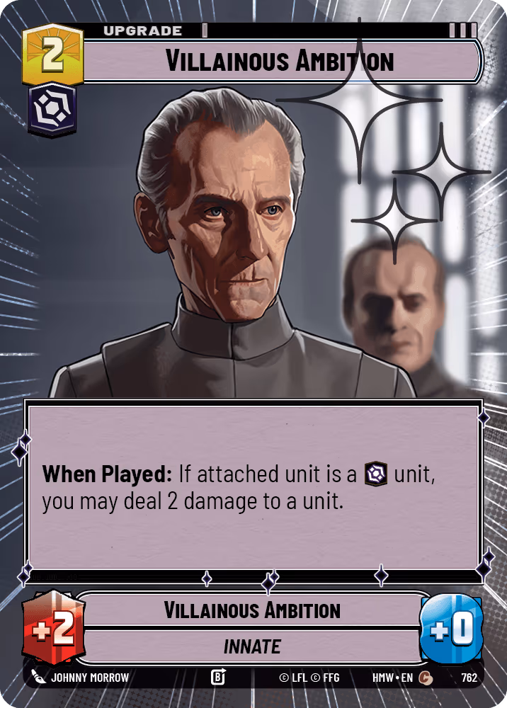Villainous Ambition HMW-762 Hyperspace Foil Star Wars Unlimited card