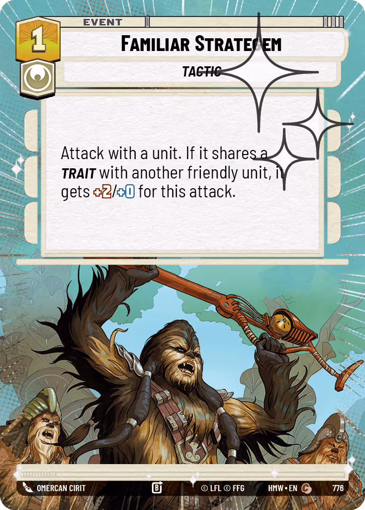 Familiar Strategem HMW-776 Hyperspace Foil Star Wars Unlimited card