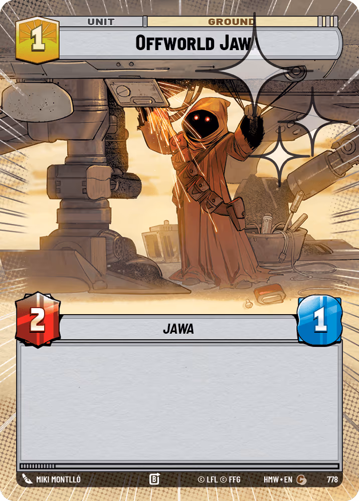 Offworld Jawa HMW-778 Hyperspace Foil Star Wars Unlimited card