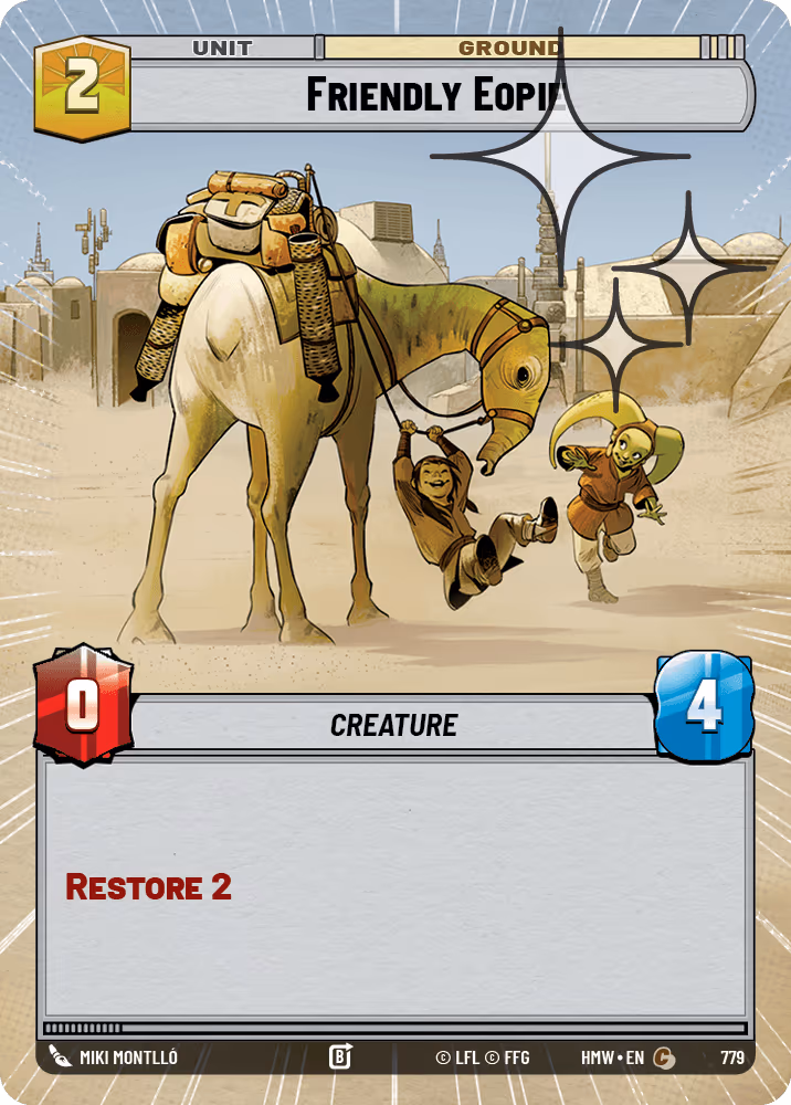 Friendly Eopie HMW-779 Hyperspace Foil Star Wars Unlimited card