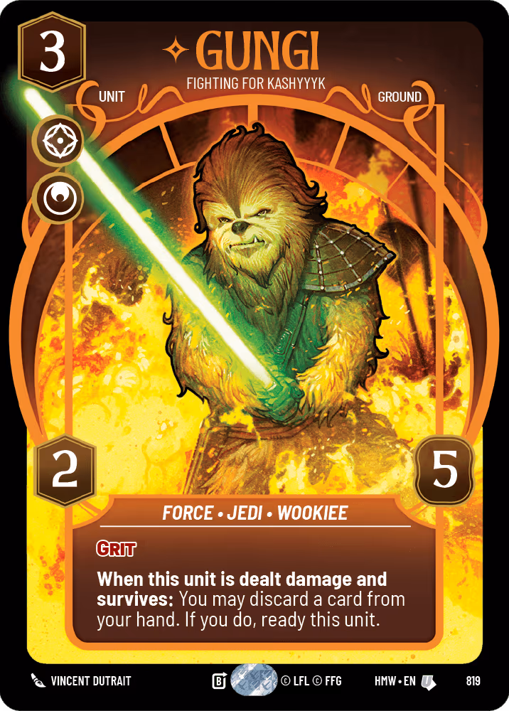 Gungi - Fighting for Kashyyyk HMW-819 Prestige Star Wars Unlimited card