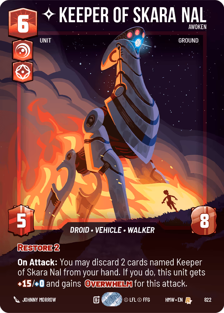 Keeper of Skara Nal - Awoken HMW-822 Prestige Star Wars Unlimited card