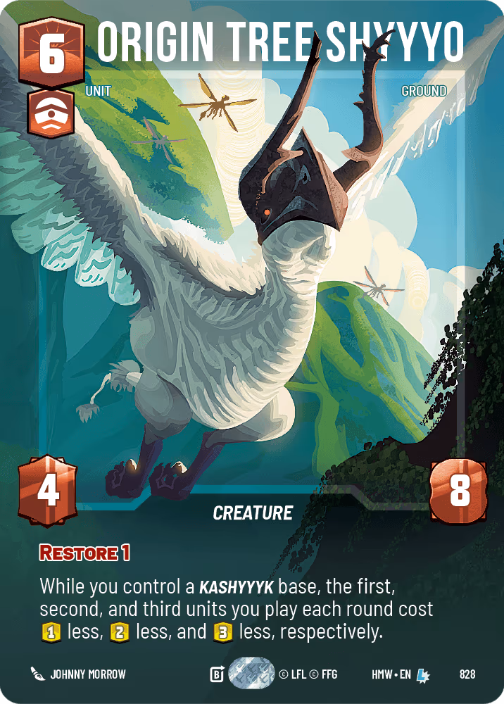 Origin Tree Shyyyo HMW-828 Prestige Star Wars Unlimited card