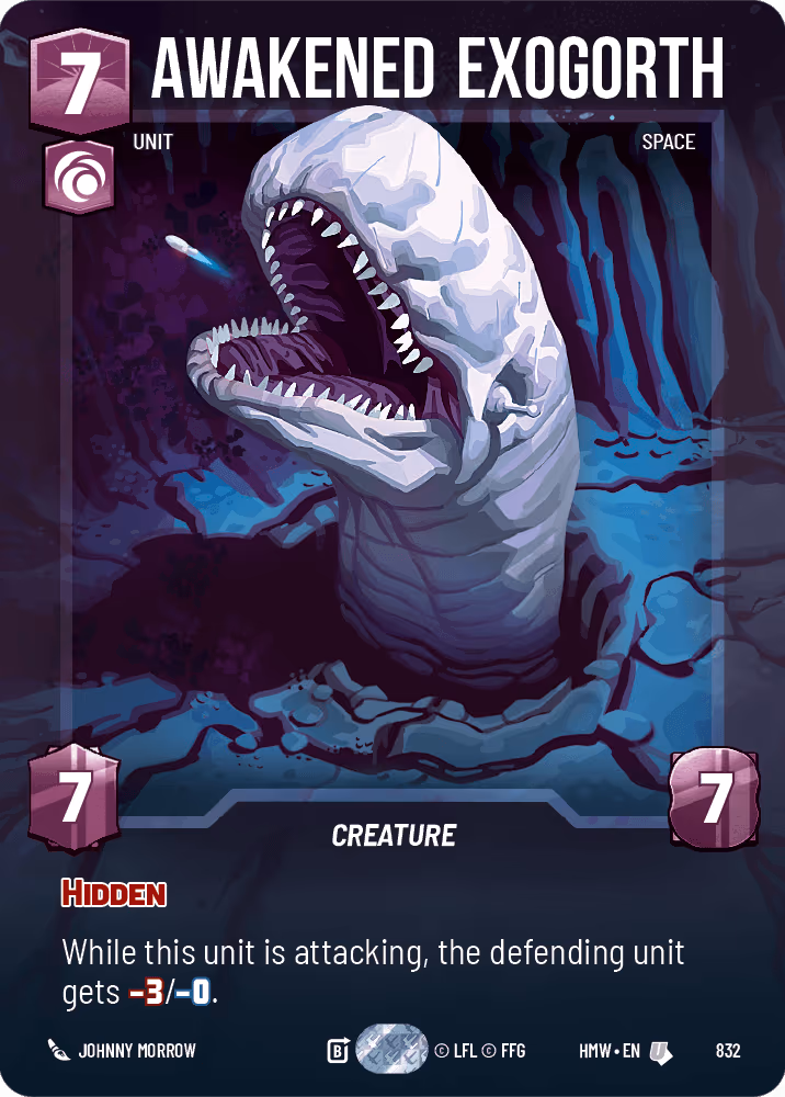 Awakened Exogorth HMW-832 Prestige Star Wars Unlimited card