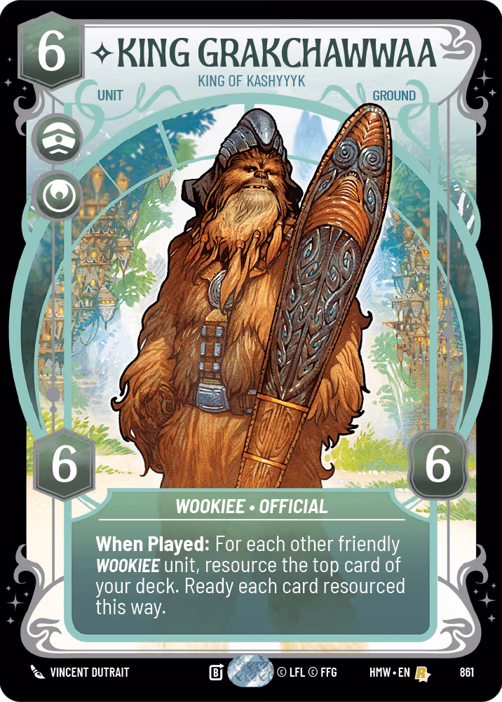 King Grakchawwaa - King of Kashyyyk HMW-861 Prestige Foil Star Wars Unlimited card