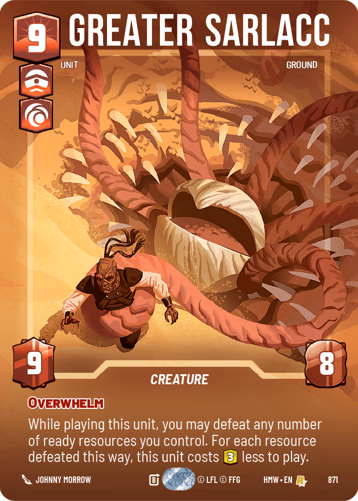 Greater Sarlacc HMW-871 Prestige Foil Star Wars Unlimited card