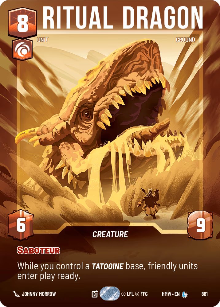 Ritual Dragon HMW-881 Prestige Foil Star Wars Unlimited card