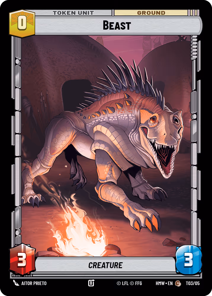 Beast HMW-T03 Star Wars Unlimited card