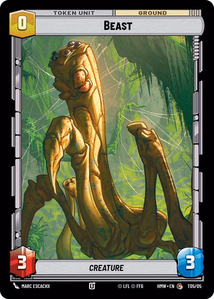 Beast HMW-T05 Normal Star Wars Unlimited card