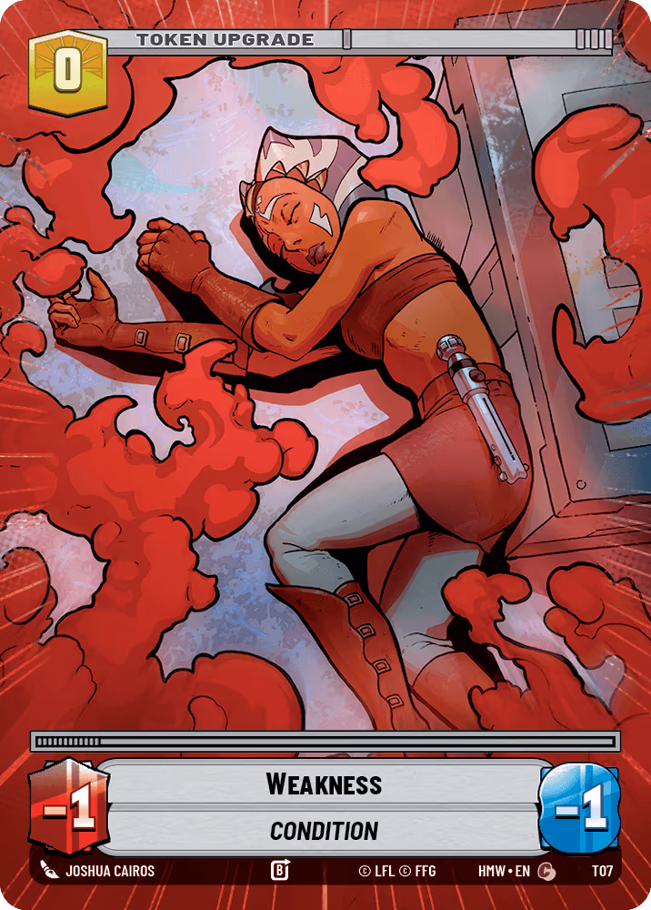 Weakness HMW-T07 Hyperspace Star Wars Unlimited card