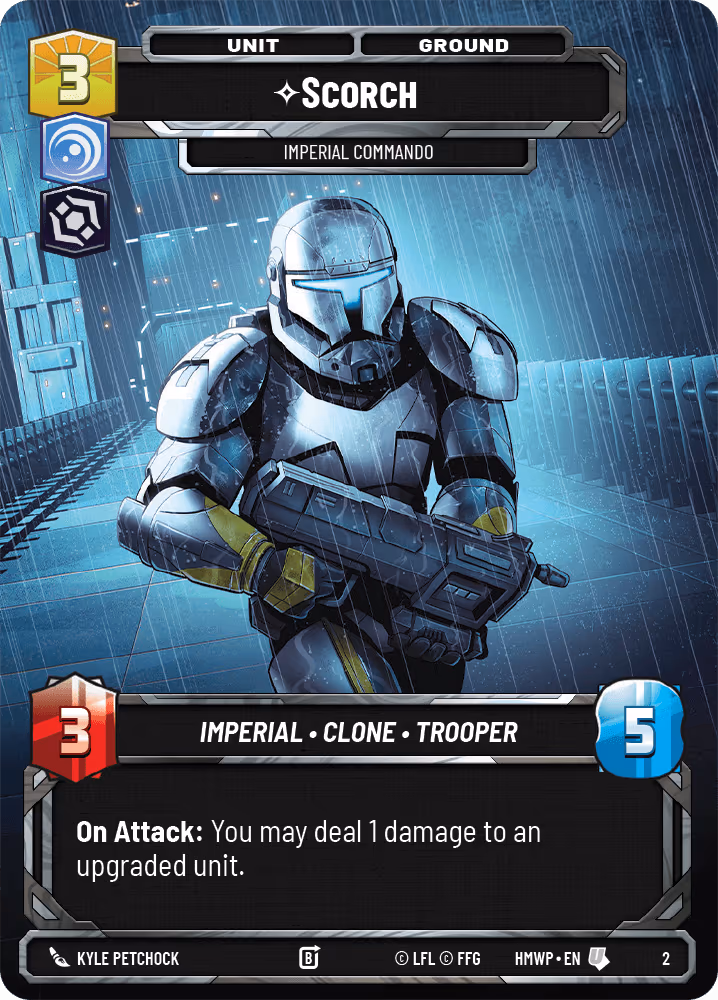 Scorch - Imperial Commando HMWP-02 Star Wars Unlimited card