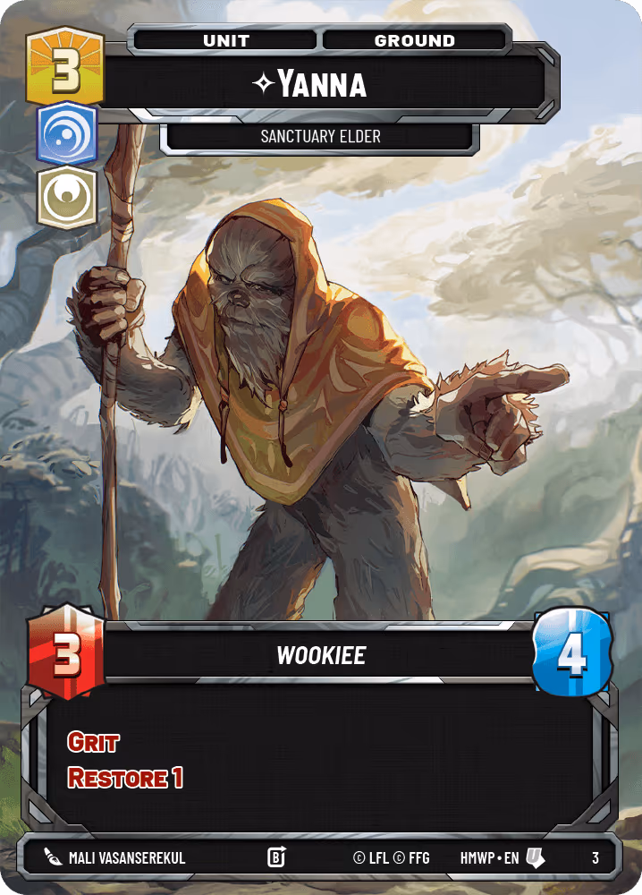 Yanna - Sanctuary Elder HMWP-03 Star Wars Unlimited card
