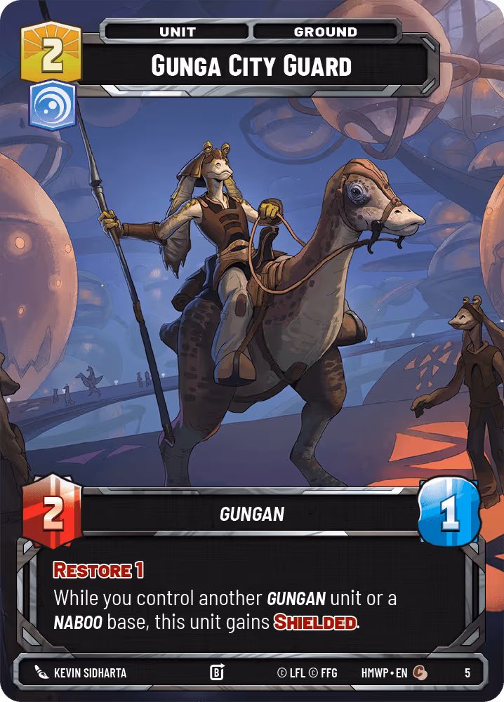Gunga City Guard HMWP-05 Star Wars Unlimited card