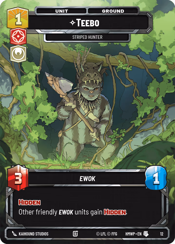Teebo - Striped Hunter HMWP-12 Star Wars Unlimited card