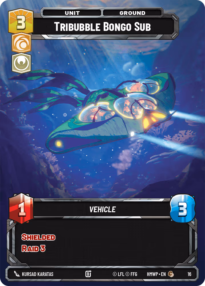 Tribubble Bongo Sub HMWP-16 Star Wars Unlimited card
