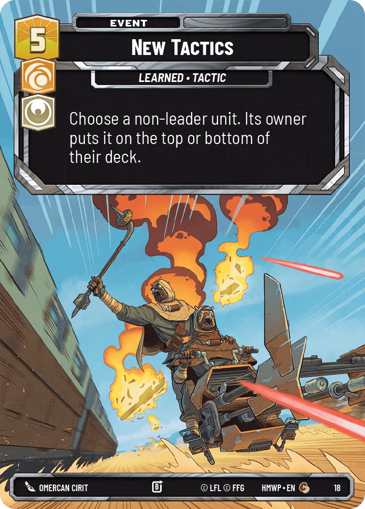 New Tactics HMWP-18 Star Wars Unlimited card