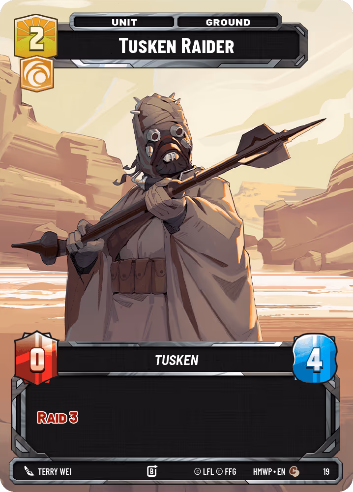 Tusken Raider HMWP-19 Star Wars Unlimited card