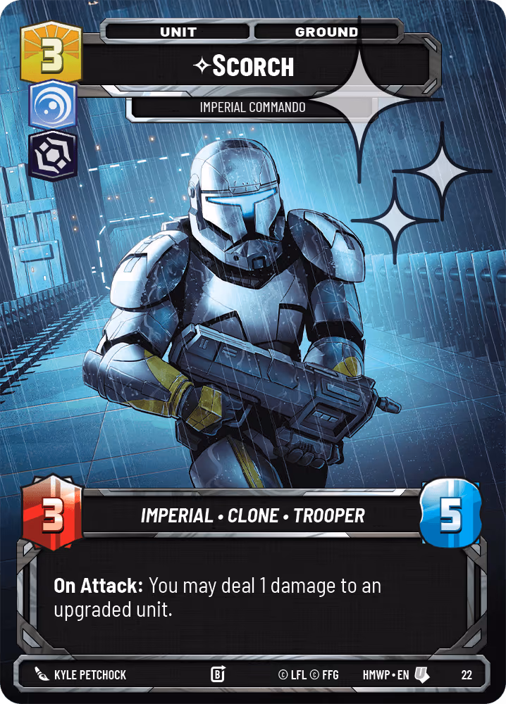 Scorch - Imperial Commando HMWP-22 OP Promo Foil Star Wars Unlimited card