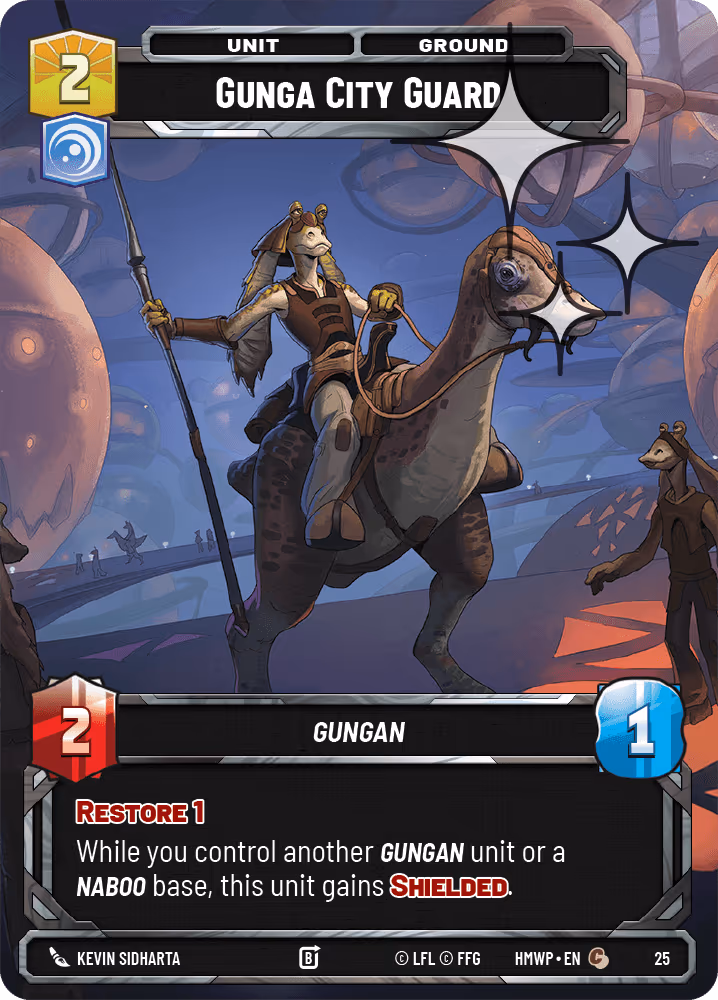 Gunga City Guard HMWP-25 OP Promo Foil Star Wars Unlimited card