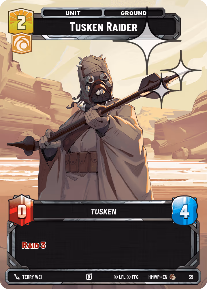 Tusken Raider HMWP-39 OP Promo Foil Star Wars Unlimited card