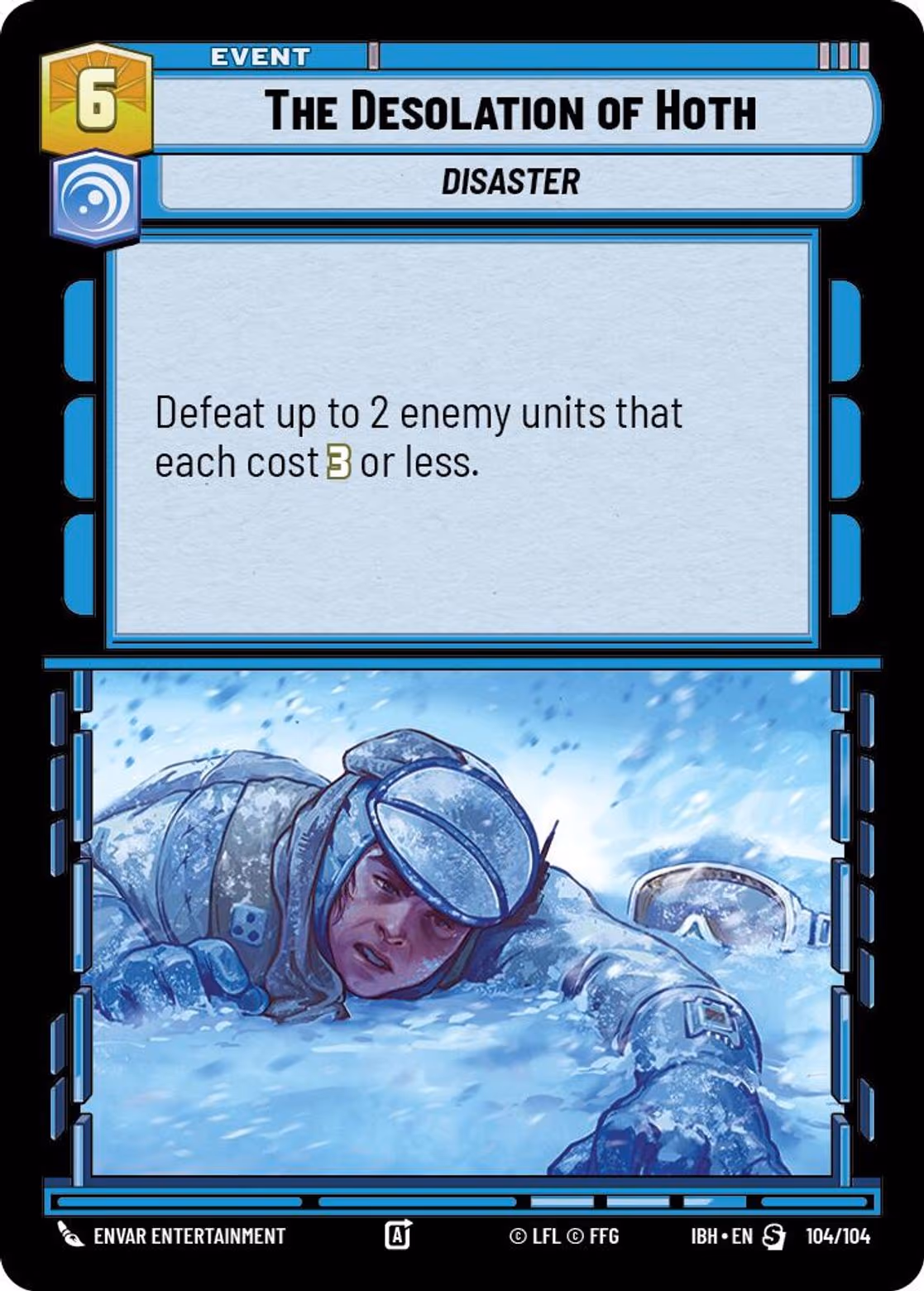 The Desolation of Hoth IBH-104 Star Wars Unlimited card