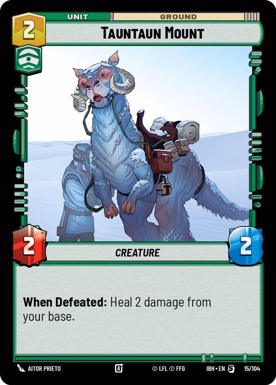 Tauntaun Mount IBH-15 Star Wars Unlimited card