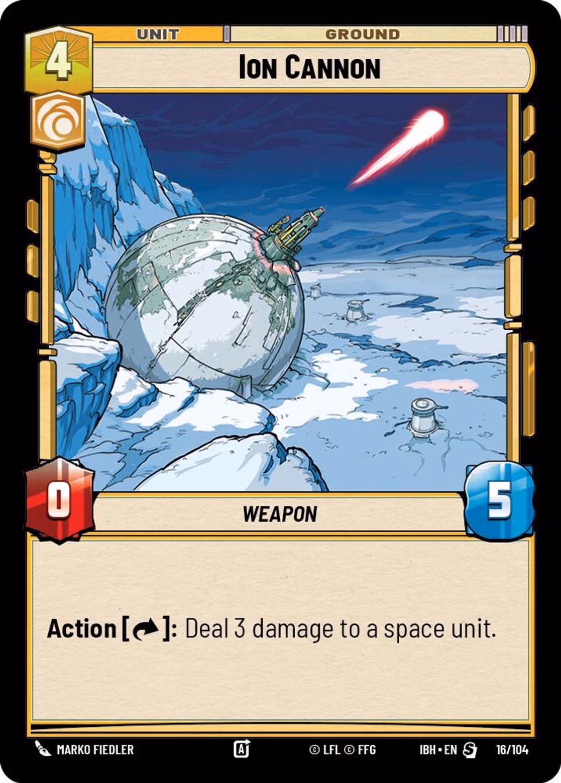 Ion Cannon IBH-16 Star Wars Unlimited card