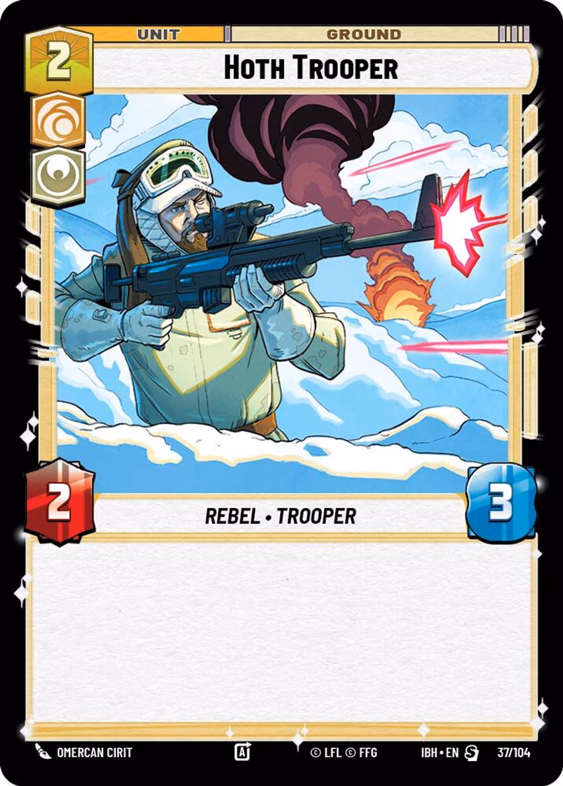 Hoth Trooper IBH-37 Star Wars Unlimited card