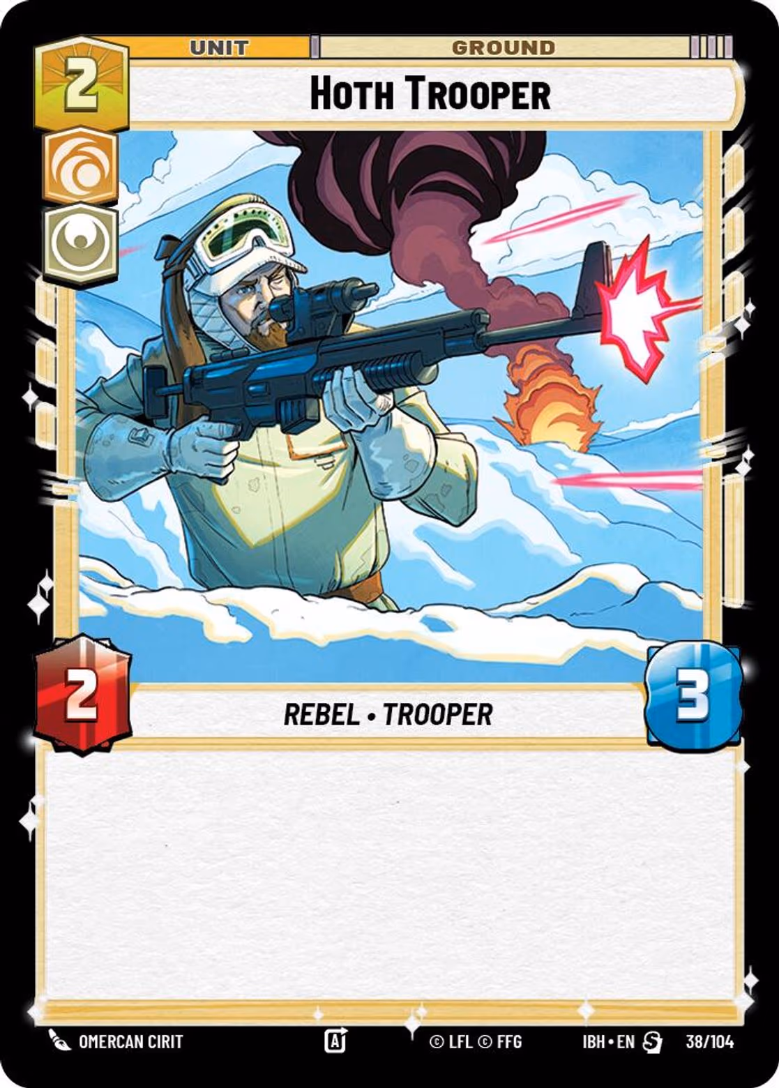 Hoth Trooper IBH-38 Normal Star Wars Unlimited card
