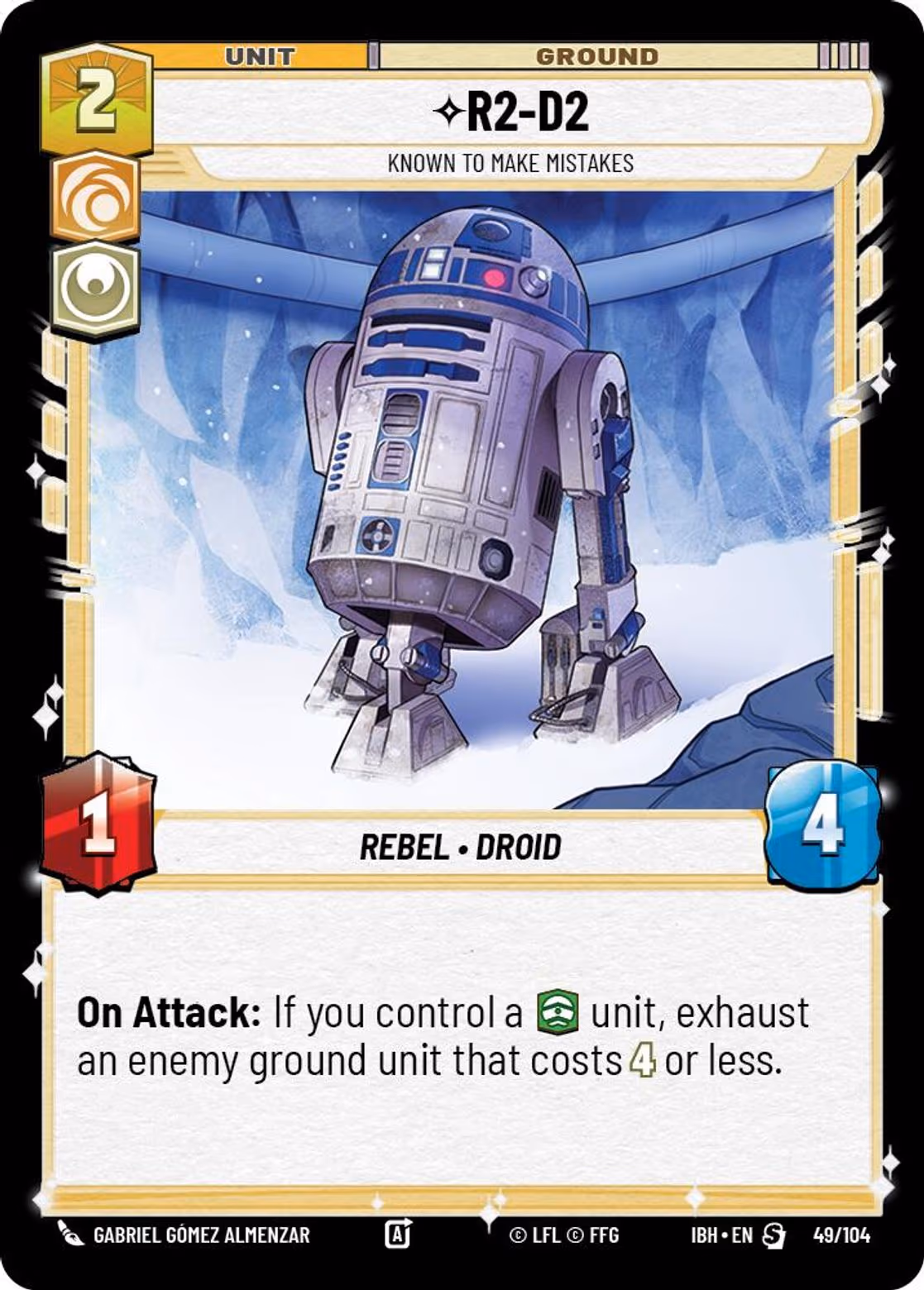 R2-D2 - Known to Make Mistakes IBH-49 Normal Star Wars Unlimited card