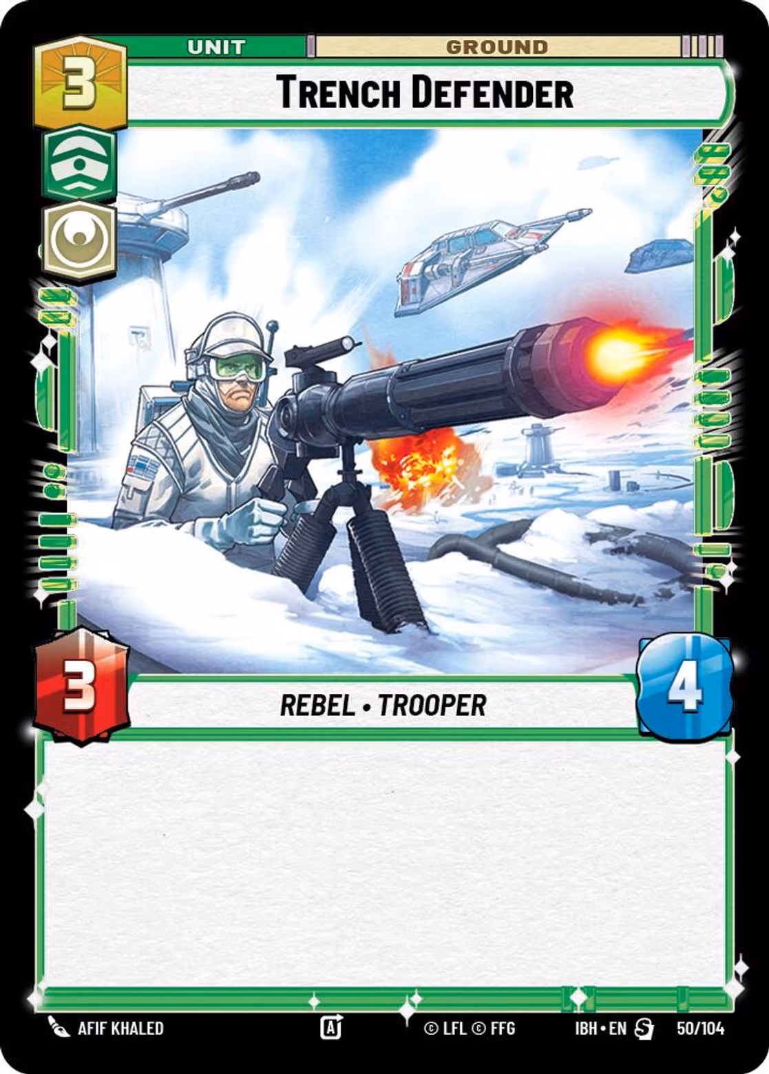Trench Defender IBH-50 Normal Star Wars Unlimited card