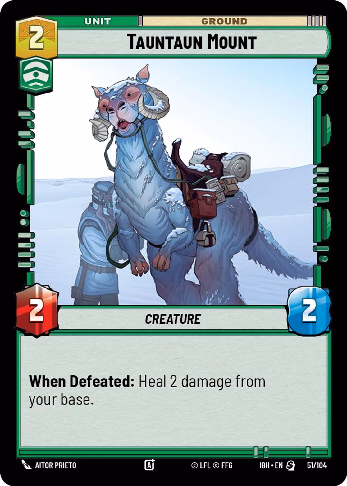 Tauntaun Mount IBH-51 Normal Star Wars Unlimited card