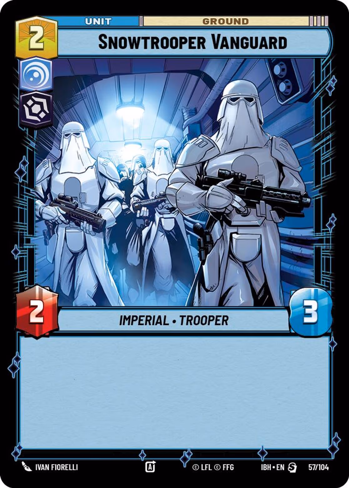 Snowtrooper Vanguard IBH-57 Star Wars Unlimited card