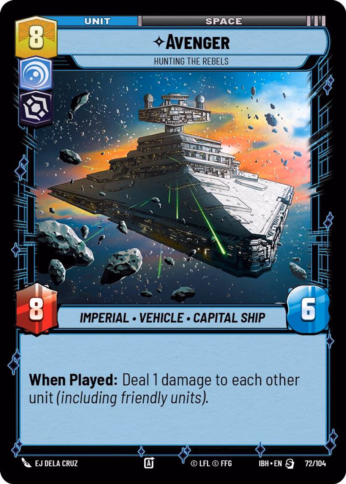 Avenger - Hunting the Rebels IBH-72 Star Wars Unlimited card