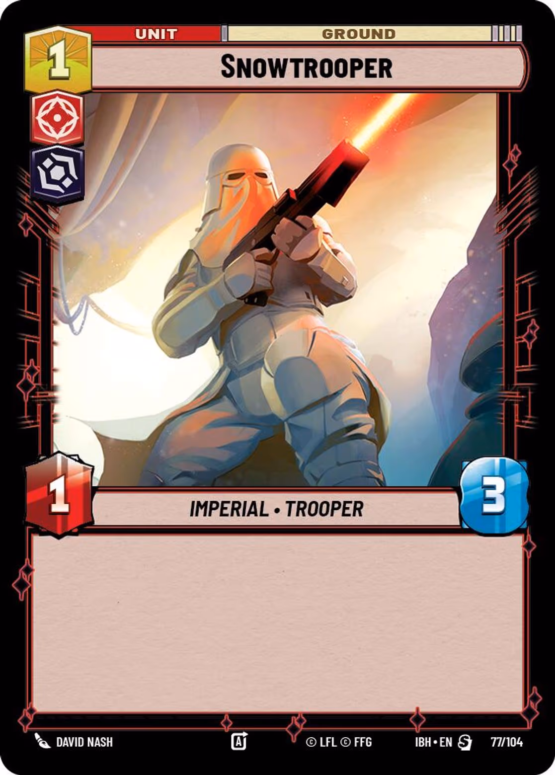 Snowtrooper IBH-77 Normal Star Wars Unlimited card