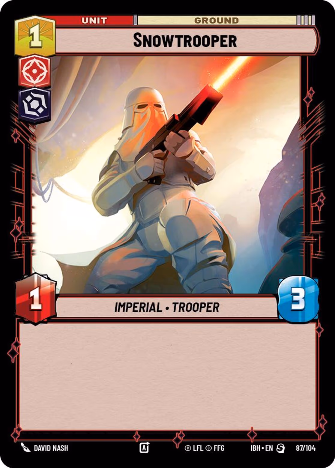 Snowtrooper IBH-87 Normal Star Wars Unlimited card