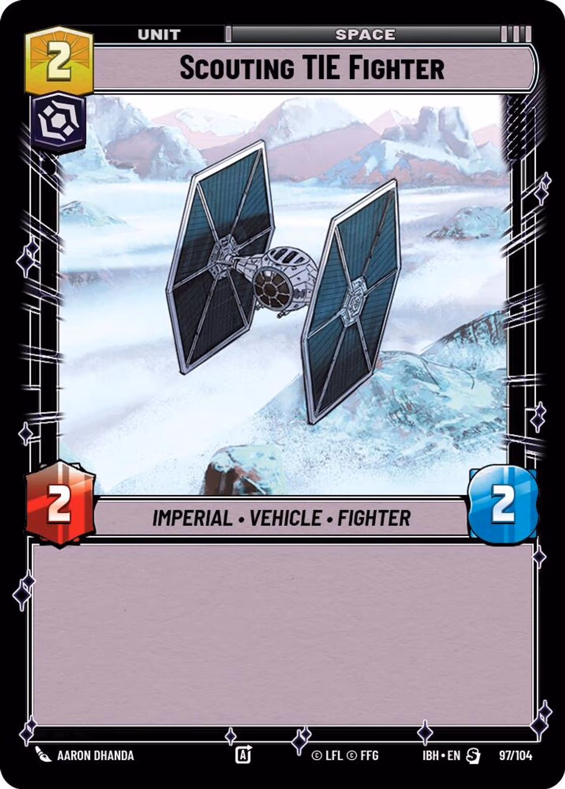 Scouting TIE Fighter IBH-97 Normal Star Wars Unlimited card