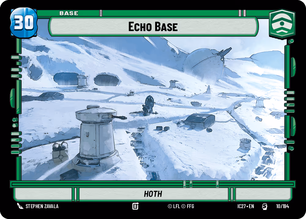 Echo Base - Hoth IC27-010 Star Wars Unlimited card