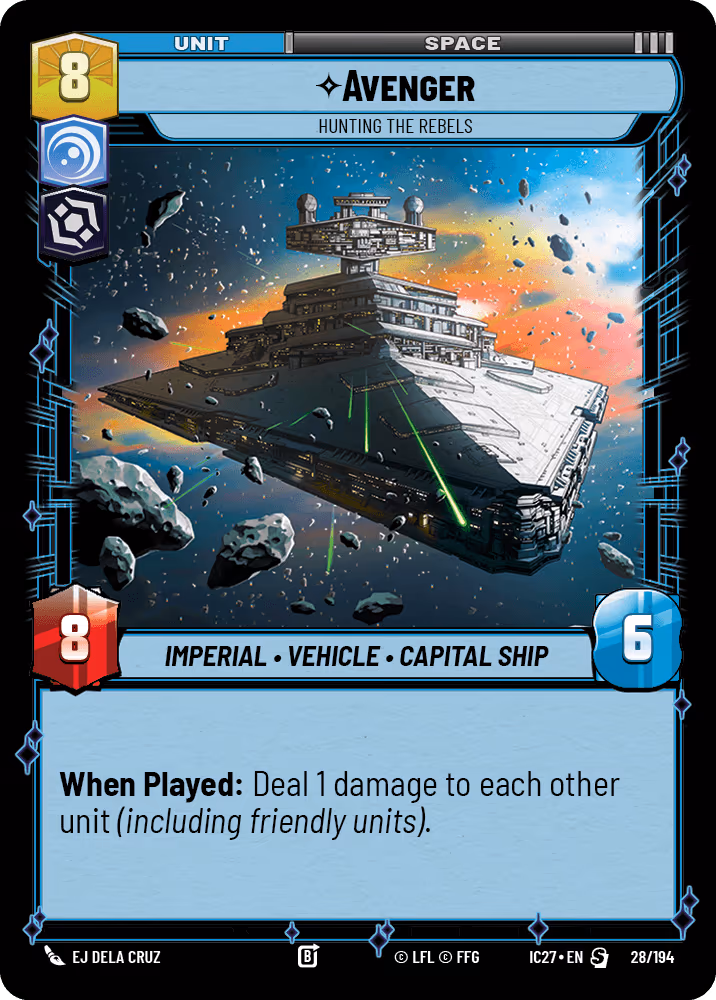 Avenger - Hunting the Rebels IC27-028 Star Wars Unlimited card