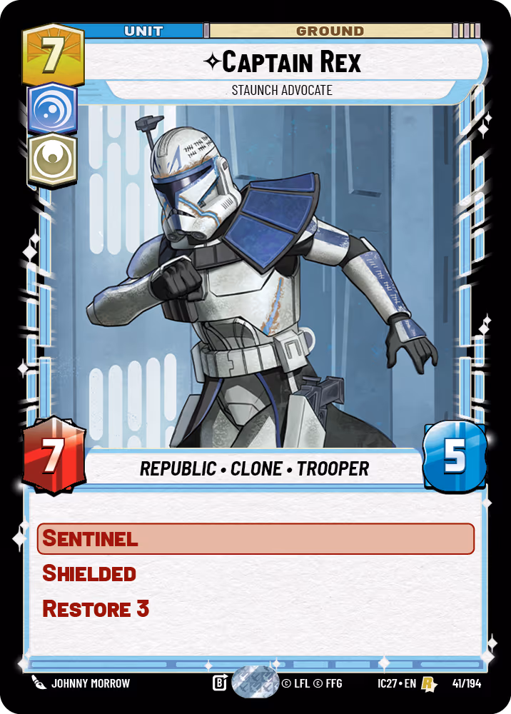 Captain Rex - Unwavering Belief IC27-041 Star Wars Unlimited card